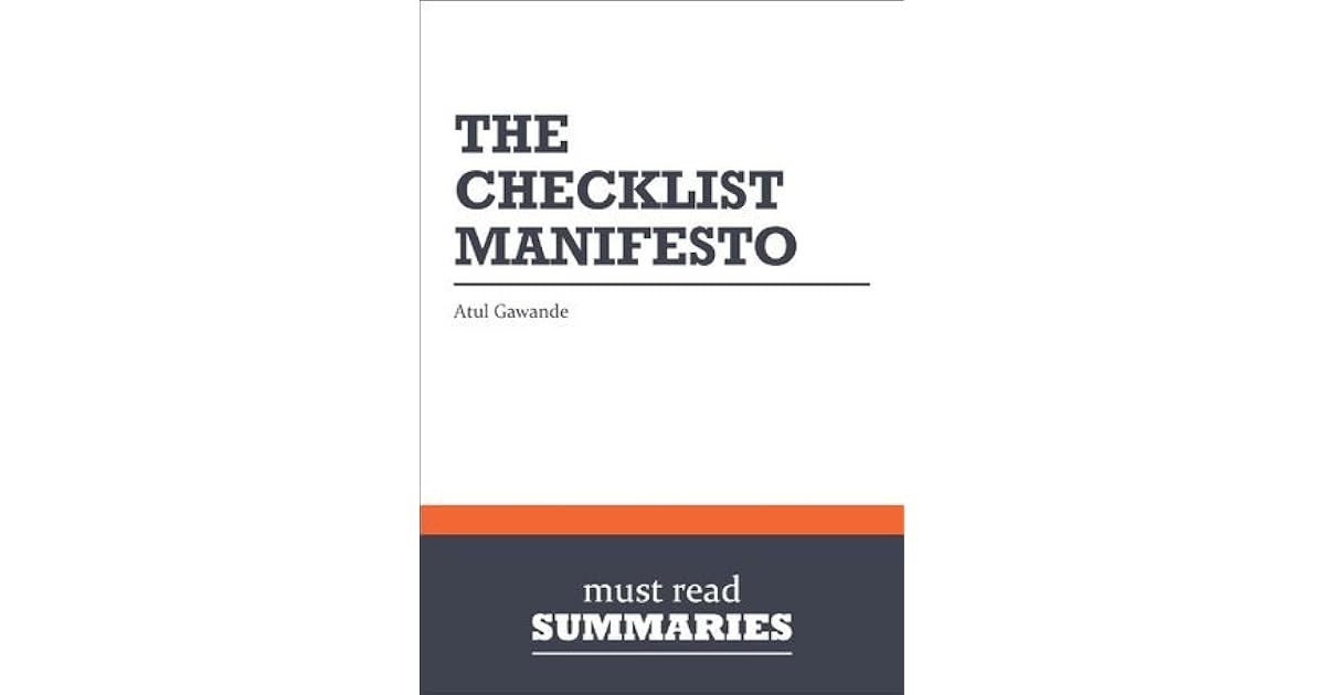 The checklist manifesto read online image