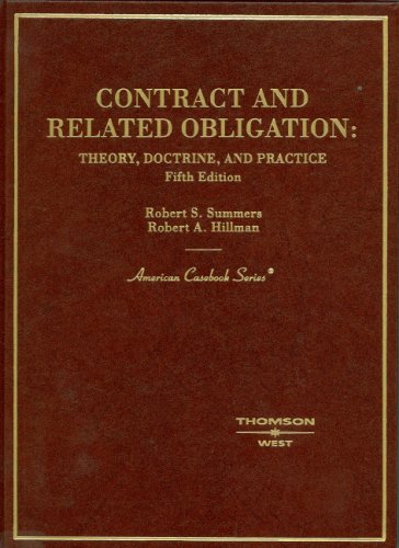 Contract and Related Obligation: Theory, Doctrine, and Practice (Hardcover)