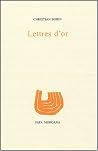 Lettres d’or