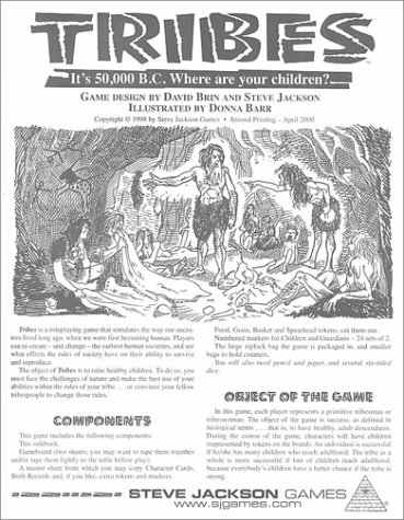 Tribes: It's 50,000 B.C. Where Are Your Children? (Paperback)