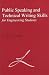 Public Speaking and Technical Writing Skills for Engineering ... by P. Aarne Vesilind Public Speaking and Technical Writing Skills for Engineering ... by P. Aarne Vesilind