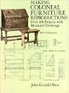 Making Colonial Furniture Reproductions: Over 100 Projects With Measured Drawings