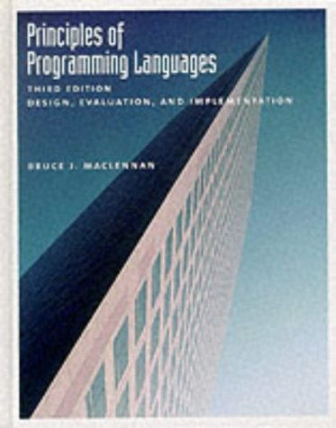 Principles of Programming Languages: Design, Evaluation, and Implementation (Hardcover)