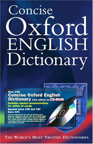 Concise Oxford English Dictionary (Hardcover)