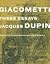 Giacometti: Three Essays