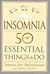 Insomnia: 50 Essential Things To Do