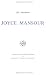 Joyce Mansour (Collection Monographique Rodopi en Litterature Francaise Contemporaine Sous La Direction Michael Bishop, Vol 3)