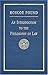 An Introduction to the Philosophy of Law [1922]