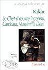 Balzac, Le chef-d'oeuvre inconnu Balzac, Le chef-d'oeuvre inconnu