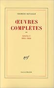 Œuvres complètes, tome XI : Articles I