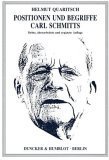 Positionen und Begriffe Carl Schmitts. (Paperback)