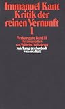 Kritik der reinen Vernunft, 2 Bde: Werkausgabe, Bd. 3-4