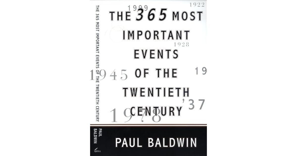 The 365 Most Important Events of the 20th Century by Paul Baldwin