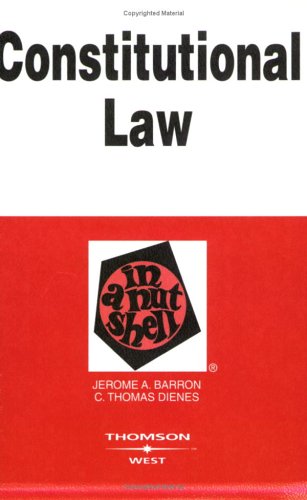 Constitution Law in a Nutshell (Paperback)