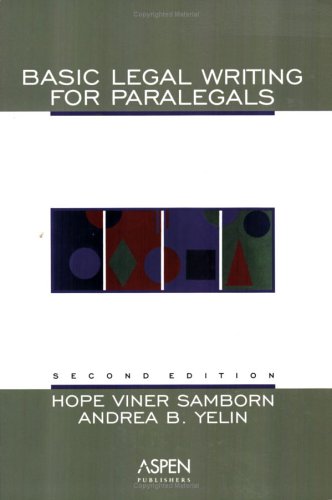 Basic Legal Writing for Paralegals (Paperback)