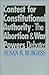 Contest for Constitutional Authority by Susan R. Burgess
