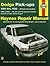 Dodge Pick-ups ~ 1994 thru 1998 ~ All full-size models, 2WD & 4WD, V6, V8 and V10 gasoline engines, Cummins turbo-diesel engine (Haynes Repair Manual, based on a complete teardown and rebuild)