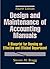 Design and Maintenance of Accounting Manuals: A Blueprint for Running an Effective and Efficient Department