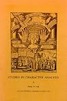 Studies in Character Analysis Studies in Character Analysis