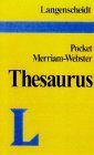 Langenscheidt's Merriam-Webster Pocket Thesaurus