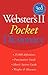 Webster's Ii Pocket Dictionary