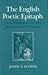The English Poetic Epitaph by Joshua Scodel