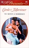To Mend a Marriage (Bachelor Sisters, #1)