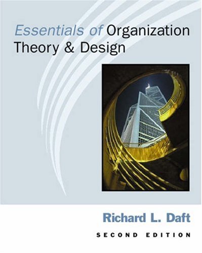Essentials of Organization Theory & Design (Paperback)