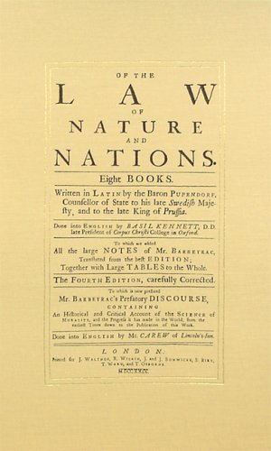Of the Law of Nature and Nations: Eight Books (Hardcover)