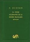La crise allemande de la pensée française 1870-1914 La crise allemande de la pensée française 1870-1914