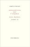 Annotations sur l’espace (carnet 3)