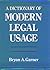 A Dictionary of Modern Legal Usage by Bryan A. Garner