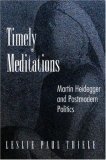Timely Meditations: Martin Heidegger and Postmodern Politics (Paperback)