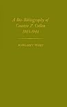 A Bio-Bibliography of Countee P. Cullen, 1903-1946 (Contributions in Afro-American and African Studies)