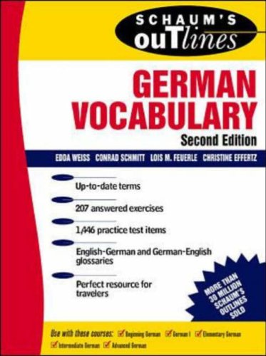 Schaum's Outlines of German Vocabulary (Paperback)