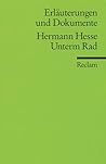 Erläuterungen und Dokumente zu Hermann Hesse, Unterm Rad