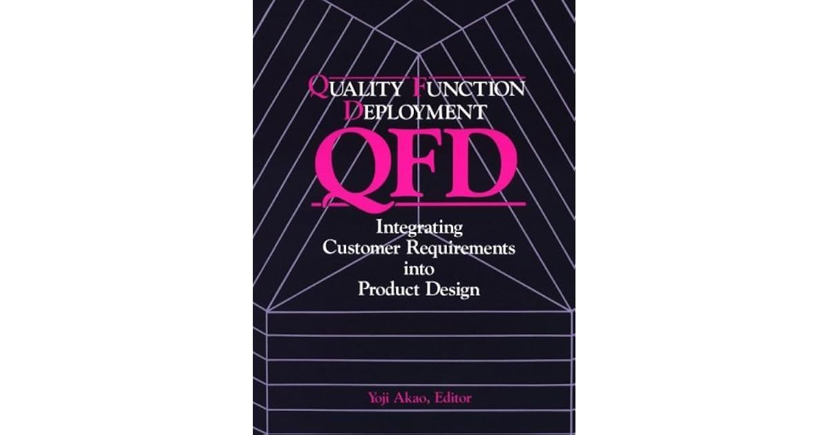 Quality Function Deployment C Integrating Customer Requirements Into Product Design By Yoji Akao Quality Function Deployment C Integrating Customer Requirements Into Product Design By Yoji Akao