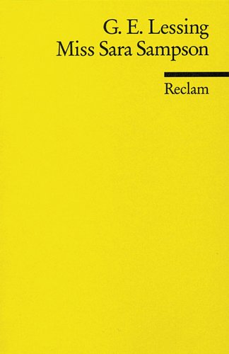 Miss Sara Sampson (Paperback)