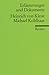 Michael Kohlhaas. Erläuterungen und Dokumente. by Günther Hagedorn