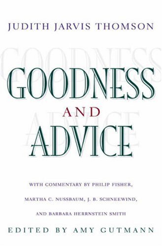 Goodness and Advice (Hardcover)