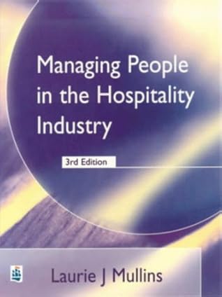 Capa do Livro Managing People In The Hospitality Industry