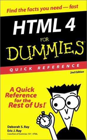 Html 4 for Dummies: Quick Reference (Paperback)