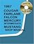 1967 Cougar, Fairlane, Falcon, Mercury, Mustang Shop Manual