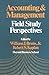 Accounting and Management: Field Study Perspectives