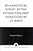 An Analytical Survey of the Fifteen Two-Part Inventions by J.S. Bach