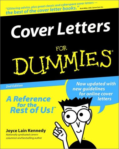 Cover Letters For Dummies (Paperback)