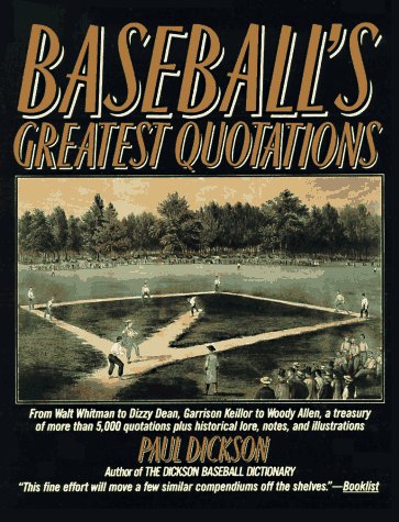 Baseball's Greatest Quotations (Paperback)