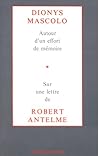 Autour d'un effort de mémoire - Sur une lettre de Robert Ant Autour d'un effort de mémoire - Sur une lettre de Robert Ant