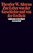 Zur Lehre von der Geschichte und von der Freiheit by Theodor W. Adorno