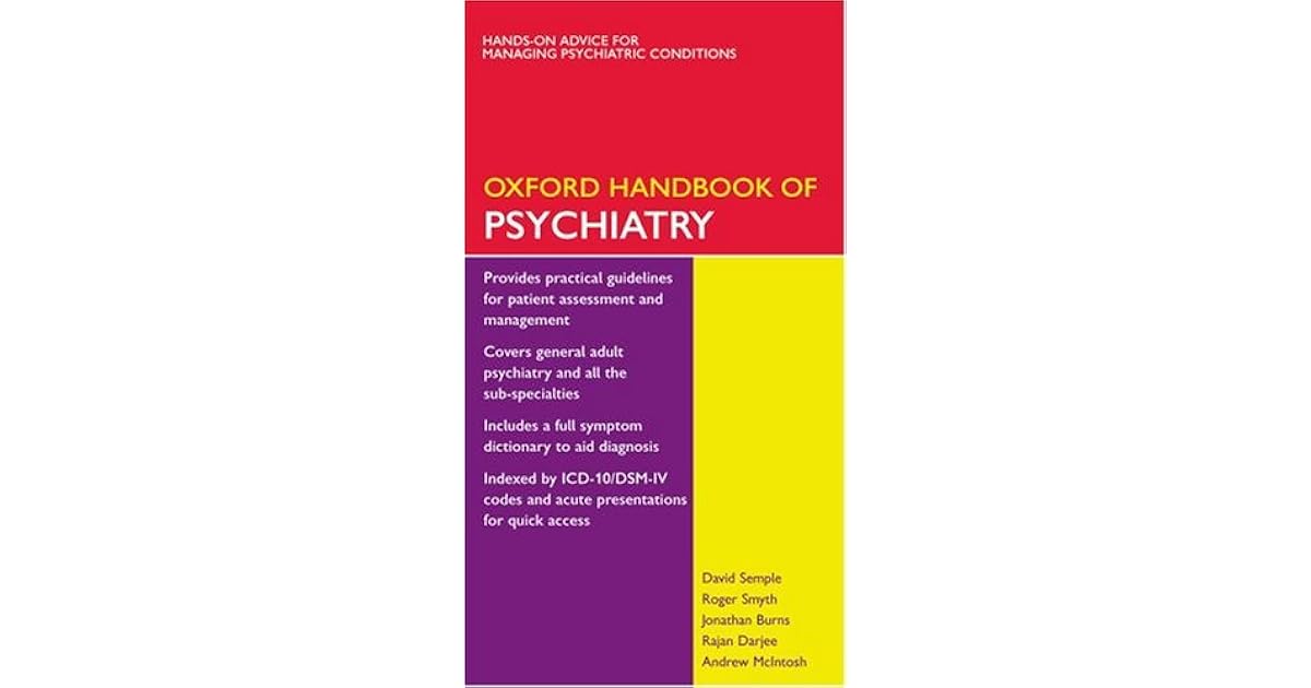 Oxford Handbook of Psychiatry by David Semple